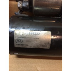 0986021243 BOSCH 93189232 DÉMARREUR OPEL CORSA, ASTRA, MERIVA COMBO SWIFT 1.3 CDTi