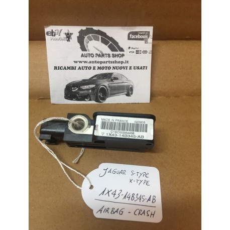 1X43-14B345-AB JAGUAR S-TYPE / X-TYPE DE CAPTEUR, L'IMPACT AIRBAG CONDUCTEUR SAC GONFLABLE