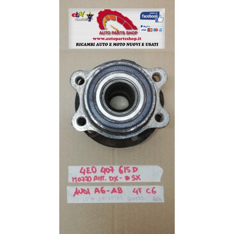 AUDI A6 A8  2.7 3.0 TD MOZZO ANTERIORE CUSCINETTO 4E0407615D 2005-2009