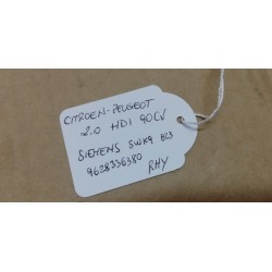 CITROEN PEUGEOT 2.0 HDI DEBIMETRO SIEMENS 5WK9 9628336380 RHY 66KW 90PS