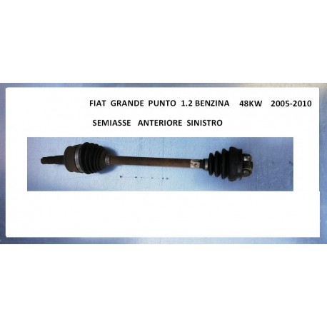 FIAT GRANDE PUNTO 1.2 48KW SEMIASSE ANTERIORE SINISTRO
