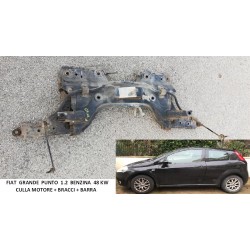 557007450 FIAT GRANDE PUNTO 1.2 ESSIEU BERCEAU MOTEUR STAND 2005 199