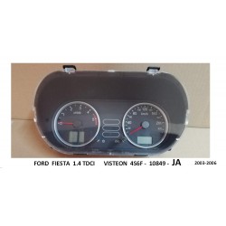 FORD FIESTA 1.4 TDCI DE NUMÉROTATION DE L'INSTRUMENTATION VISTEON 4S6F 10849-JA