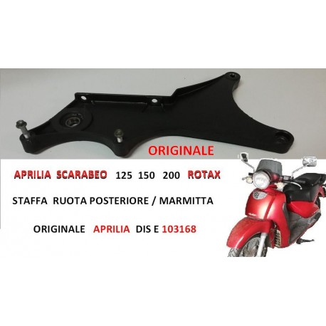 SUPPORT DE LA ROUE ARRIÈRE / D'ÉCHAPPEMENT APRILIA SCARABEO 125 150 200 ROTAX