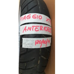 PIAGGIO X9 CERCHIO RUOTA ANTERIORE COMPLETA 14x3.50 120/70/14