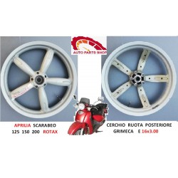 CERCHIO RUOTA POSTERIORE APRILIA SCARABEO 125 150 200 ROTAX 16 X 3.00 GRIMECA