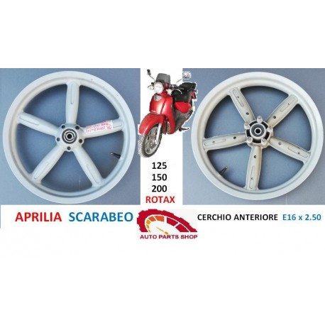 CERCHIO RUOTA ANTERIORE APRILIA SCARABEO 125 150 200 ROTAX 16 X 2.50 GRIMECA