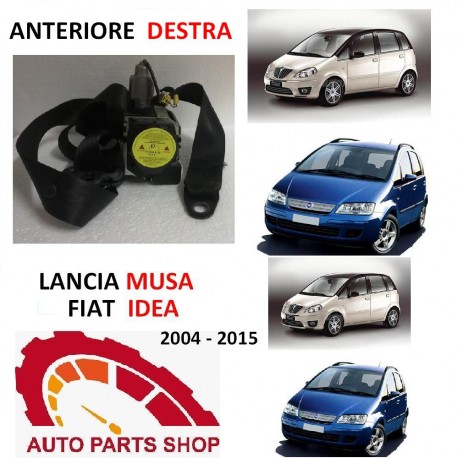 La LANCIA MUSA (2004-2015) CEINTURE de sécurité AVANT DROITE R60681080 TENDEUR de