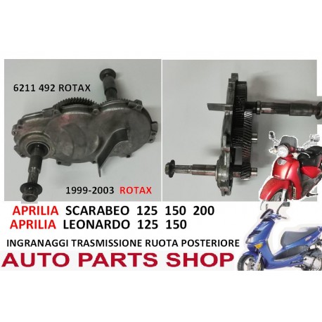 KIT INGRANAGGI TRASMISSIONE APRILIA SCARABEO 125 150 200 LEONARDO ROTAX