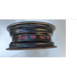 VOLSKWAGEN POLO 9N CERCHIO FERRO 6Jx14 H2 - 6Q0601027A ORIGINALE