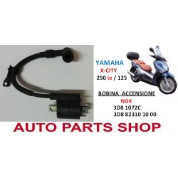 BOBINA ACCENSIONE YAMAHA X-CITY 250 ie ORIGINALE NGK 3D8823101000