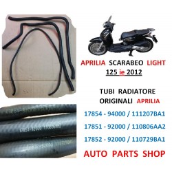 TUBI RADIATORE APRILIA SCARABEO LIGHT 125 ie 17851 17852 17854