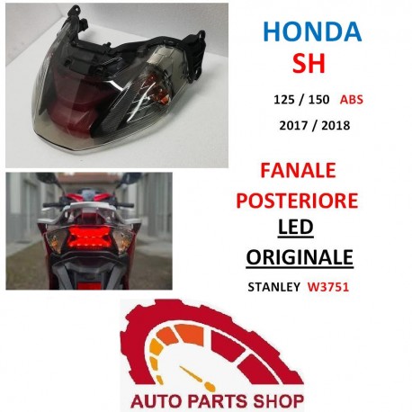 FANALE POSTERIORE HONDA SH 125 150 ABS 2018 LED W3751 2017 ORIGINALE