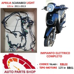 IMPIANTO ELETTRICO COMPLETO RELE' APRILIA SCARABEO LIGHT 125 ie 2012 BB01 RBL00