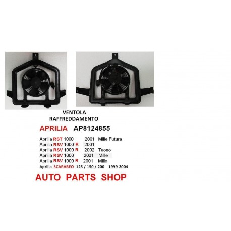 VENTOLA RAFFREDDAMENTO APRILIA SCARABEO RST RSV TUONO