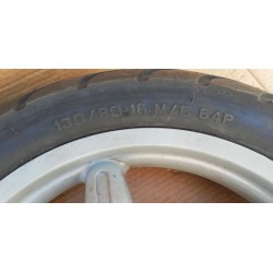RUOTA POSTERIORE CERCHIO GOMMA APRILIA SCARABEO 125 150 200 16x3.0 130/80/16