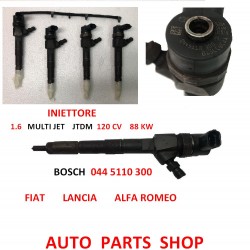 BOSCH 0445110300 INIETTORE 1.6 MULTIJET 120 CV 88 KW FIAT LANCIA ALFA
