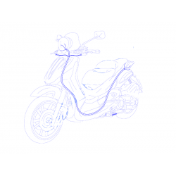 GRUPPO CAVI IMPIANTO ELETTRICO PIAGGIO BEVERLY 300 i.e. TOURER 2009-2011