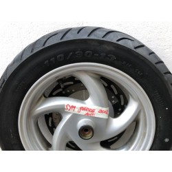 SYM JOYRIDE EVO 200 i.e. RUOTA ANTERIORE CERCHIO 2.75 x 13 GOMMA 110/90/13
