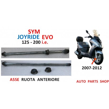 SYM JOYRIDE EVO 200 i.e. ASSE PERNO RUOTA ANTERIORE 125 ie 2007-2012