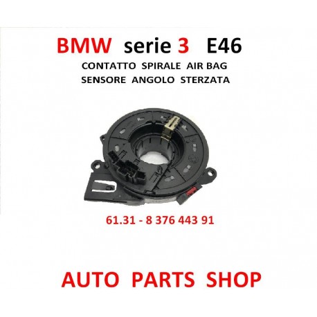BMW serie 3 e46 sensore angolo sterzo contatto spirale airbag