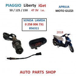 0258006731 SONDA LAMDA SENSORE GAS SCARICO PIAGGIO APRILIA MOTO GUZZI IGET