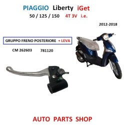 PIAGGIO LIBERTY IGET GRUPPO LEVA POSTERIORE SINISTRO MANICOTTO FRENO