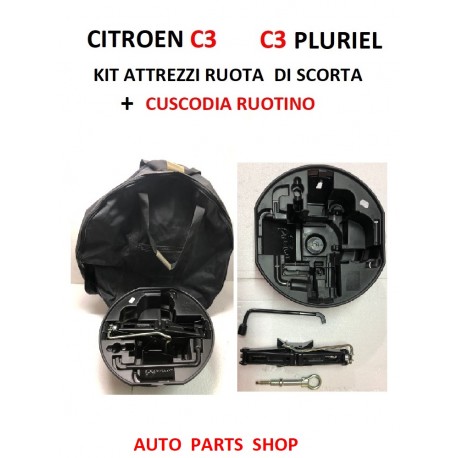 CITROEN C3 - PLURIEL KIT ATTREZZI + CUSTODIA RUOTA DI SCORTA