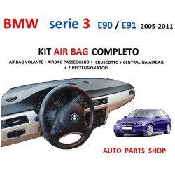 BMW serie 3 E90-E91 KIT AIRBAG CRUSCOTO CENTRALINA PRETENSIONATORI
