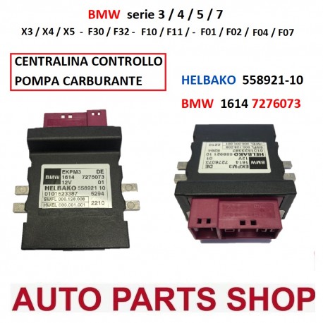 7276073 BMW 3 4 5 7 CENTRALINA POMPA CARBURANTE HELBAKO 558921