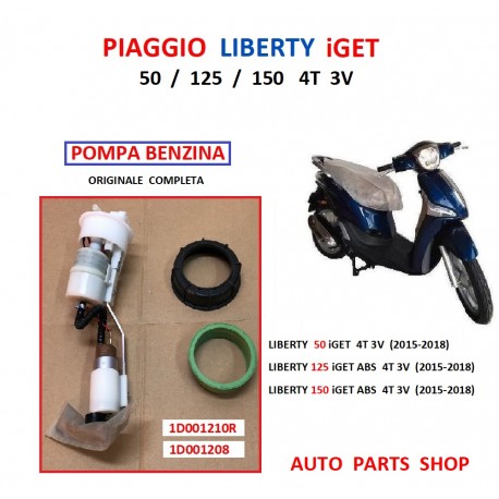 POMPA BENZINA PIAGGIO LIBERTY IGET 50 125 150 1D001210R 1D001208