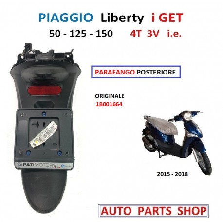 PARAFANGO POSTERIORE PIAGGIO LIBERTY IGET 50 125 150 ORIGINALE