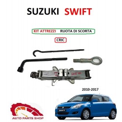 CRIC + KIT RUOTA DI SCORTA ATTREZZI SUZUKI SWIFT 2010-2017