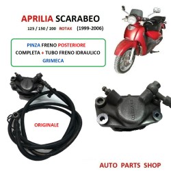 PINZA FRENO POSTERIORE + TUBO APRILIA SCARABEO 125 150 200 ROTAX