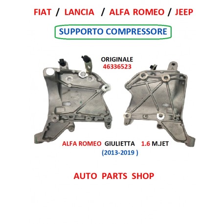 46336523  SUPPORTO COMPRESSORE CLIMA ALFA ROMEO GIULIETTA 1.6 MJET
