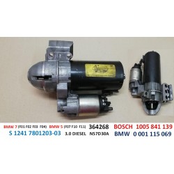 MOTORINO AVVIAMENTO BMW 5/7 BOSCH 1005841139 S12417801203 F10 F11 F07