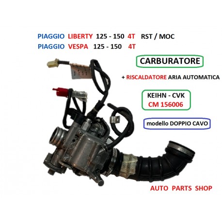 CARBURATORE CVK PIAGGIO 125 150 4T VESPA LIBERTY ZIP BEVERLY