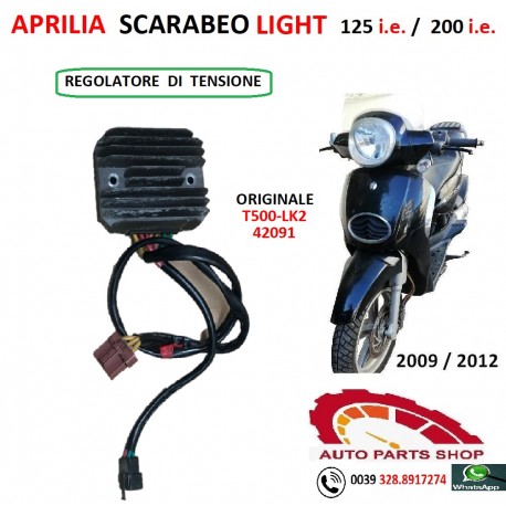 REGOLATORE DI TENSIONE APRILIA SCARABEO LIGHT 125/200  T500 42091