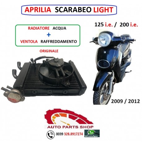 KIT RADIATORE + VENTOLA APRILIA SCARABEO LIGHT 125 ie 2012