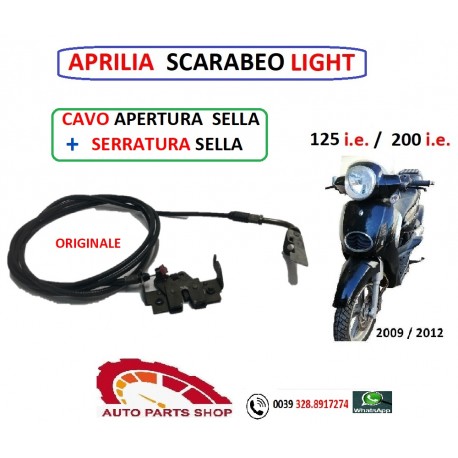 APRILIA SCARABEO LIGHT 125 200 CAVO SELLA + SERRATURA (2007-2011)