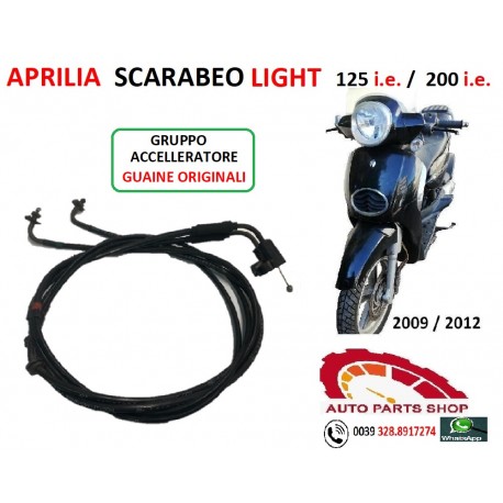 APRILIA SCARABEO LIGHT 125 /200 i.e GUAINA ACCELLERATORE GAS CAVO