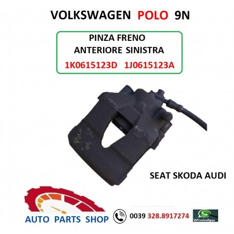 VW POLO ÉTRIER DE FREIN AVANT GAUCHE 1K0615123D 1J0615123A SEAT SKODA AUDI