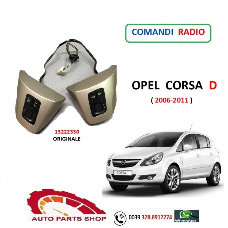 13222330 OPEL CORSA D COMANDI RADIO VOLANTE MULTI FUNZIONE 2006-2011