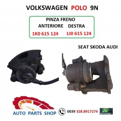 VW POLO PINZA FRENO ANTERIORE DESTRA 1K0615124D 1J0615124A SEAT SKODA AUDI