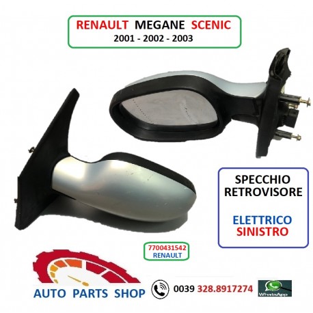 7700431542 SPECCHIO RETROVISORE SINISTRO RENAULT SCENIC 2001 2002 2003