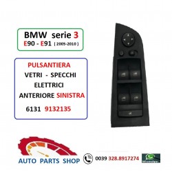 9132135 BMW Serie 3  E90 E91 PULSANTIERA VETRI SPECCHI ELETTRICI SINISTRA
