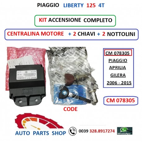 CM078305 KIT ACCENSIONE CENTRALINA PIAGGIO GILERA APRILIA 125 LIBERTY