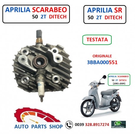 3BBA000551 TESTATA MOTORE APRILIA SR SCARABEO 50 2T DITECH  i.e. DI-TECH