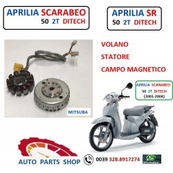 APRILIA SR SCARABEO 50 2T DITECH VOLANO STATORE CAMPO MAGNETICO MITSUBA