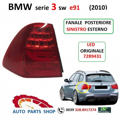 7289431 FANALE POSTERIORE SINISTRO BMW 3 SW E91 LED ORIGINALE